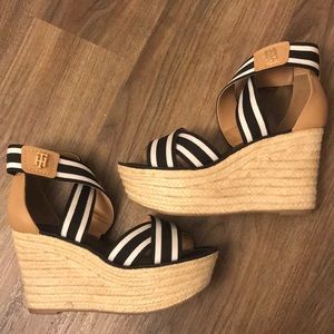 Tommy Hilfiger Black Wedges